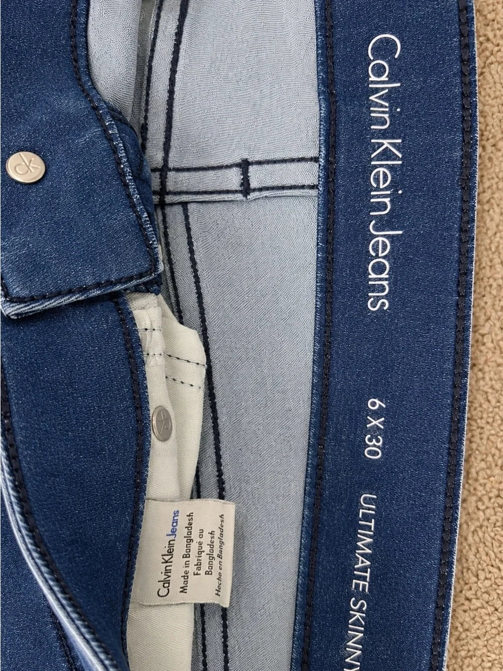 Calvin Klein Jeans Men's Straight-Leg Jeans in Deep Blue